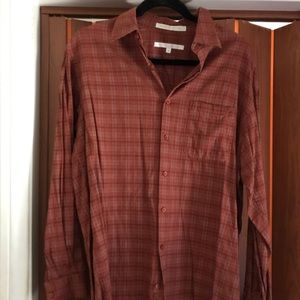 Medium Perry Ellis Plaid Long Sleeved Shirt